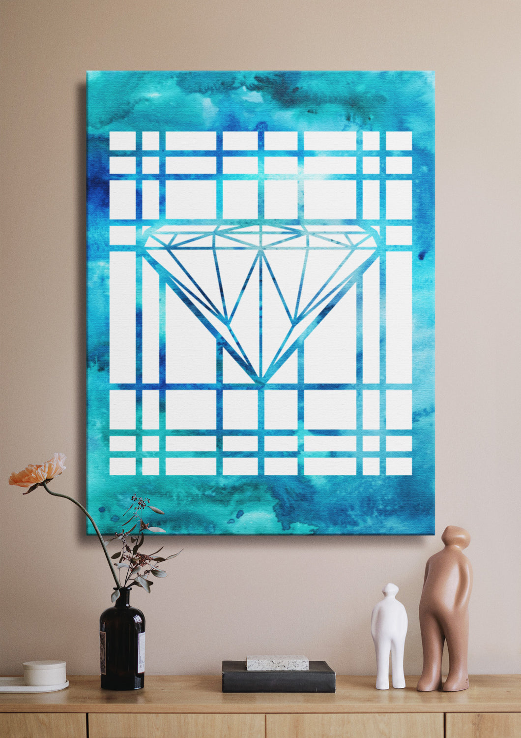 Art Print Diamonds Are Forever Glow